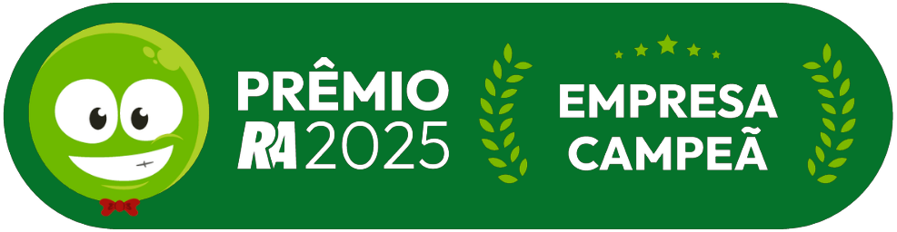 Selo Prêmio Reclame AQUI 2025 - Empresa Campeã